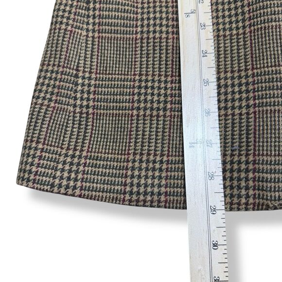 Vintage Jaclyn Smith Blazer 10 Classic Brown Tweed Faux Suede Trim Equestrian M - Picture 10 of 14